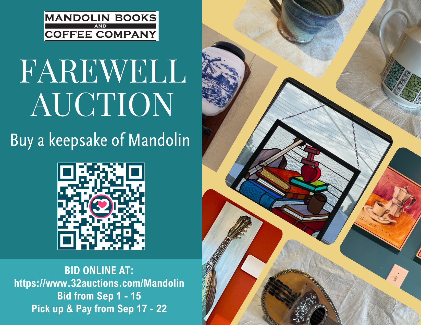 Mandolins farewell auction